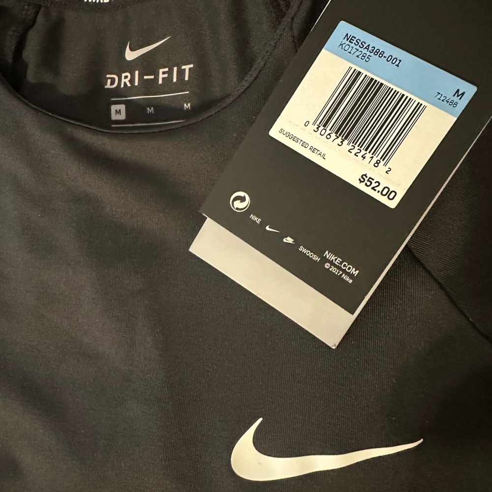 Women’s Nike Swim Black Dri-FIT UPF 40+ NWT - Picture 2 of 2